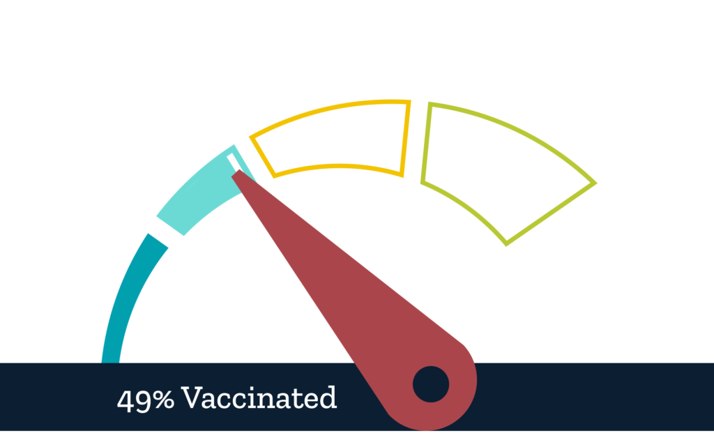 August Vaccine Tracker - 49%