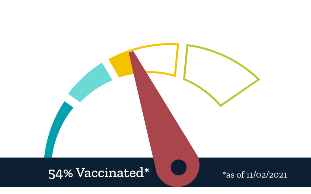 Gwinnett Vaccines - 54% - 11/2/2021